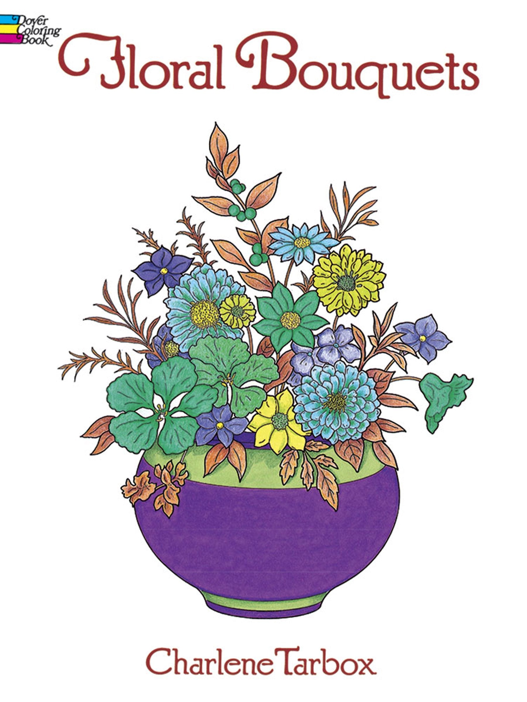 Dover Coloring Book Floral Bouquets (PDF) (Print) Global Books