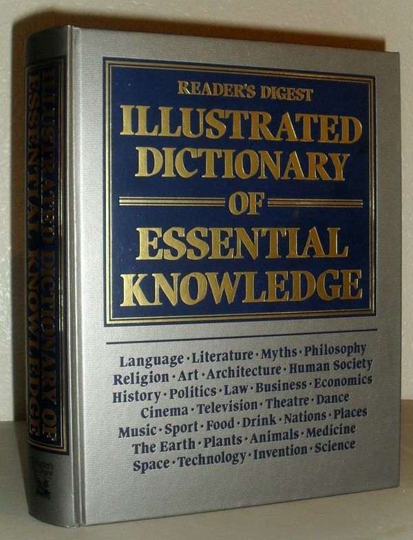 Reader's Digest  Illustrated Dictionary of Essential Knowledge Hardcover 1995