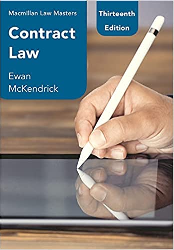 Contract Law (Macmillan Law Masters) - (Local Budget book)