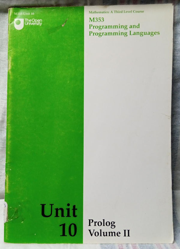 Unit 10 Prolog Volume II