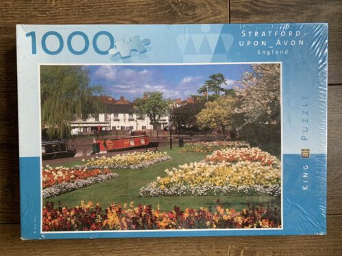 King Puzzle Jigsaw, 1000 pc, Stratford-Upon-Avon, England (USED-COMPLETE) 48x67 cm