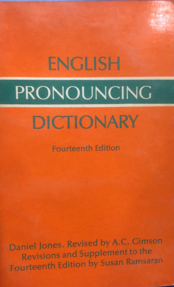 English Pronouncing Dictionary: 4Th Ed.