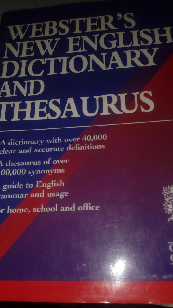 Webster's New English Dictionary And Thesaurus