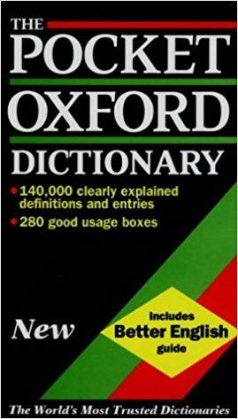 The Pocket Oxford Dictionary of Current English