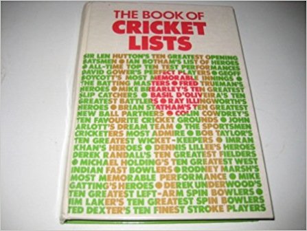 Book of Cricket Lists