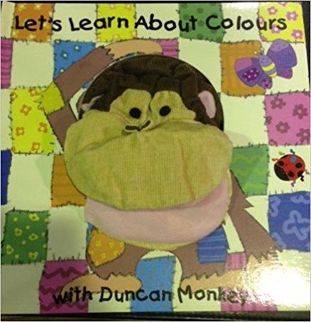 Lets Learn About Colours Book with Duncan Monkey Hand Puppet