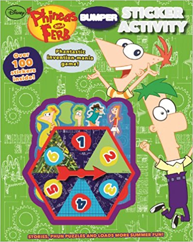 Phineas and Ferb Bumper Sticker Activity