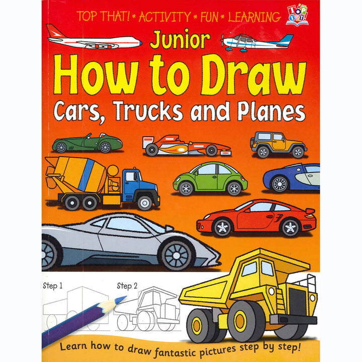 Junior How to Draw, Cars, Trucks and Planes Activity Book