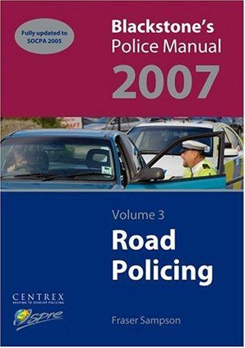 Blackstone's Police Manual: Volume 3