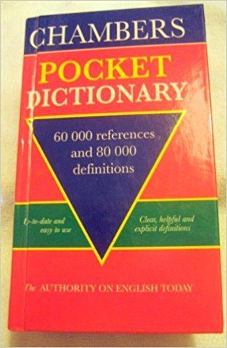 Chambers pocket dictionary