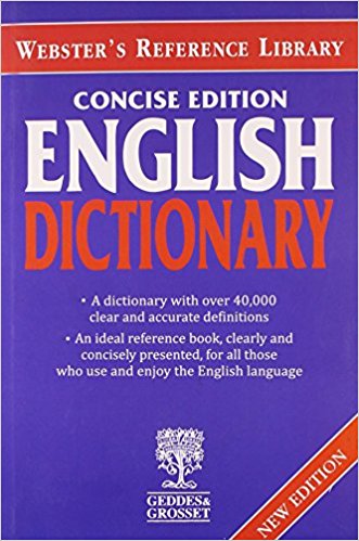 Websters Concise English Dictionary (Webster's reference library)