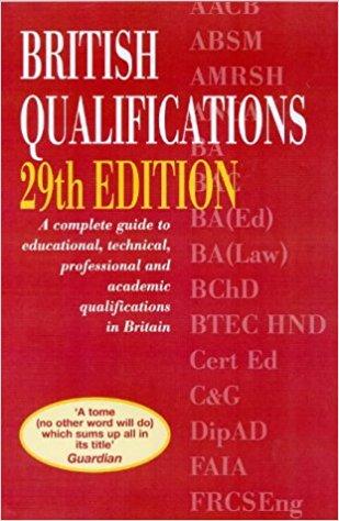 British Qualifications 29th Ed.