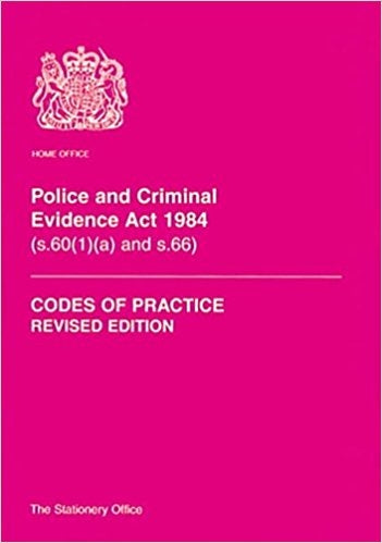 Police and Criminal Evidence Act 1984: Sections 60(1) (a)' and 66 (Codes of Practice)