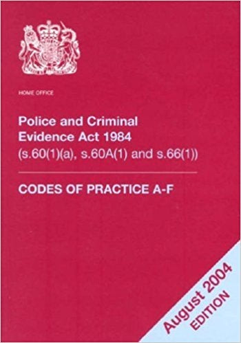 Police and Criminal Evidence Act 1984 (s.60(1)(a) and S.66)