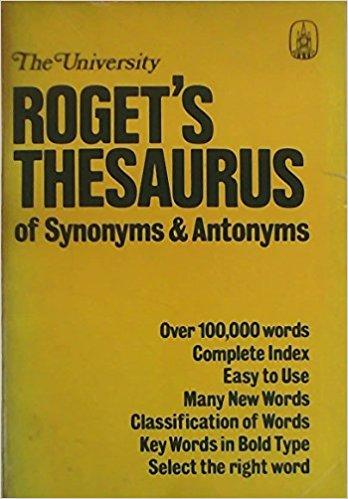 Thesaurus of Synonyms and Antonyms