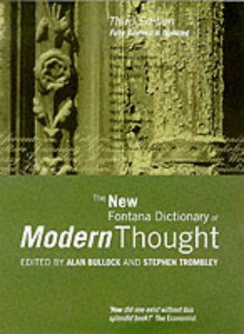 The New Fontana Dictionary of Modern Thought