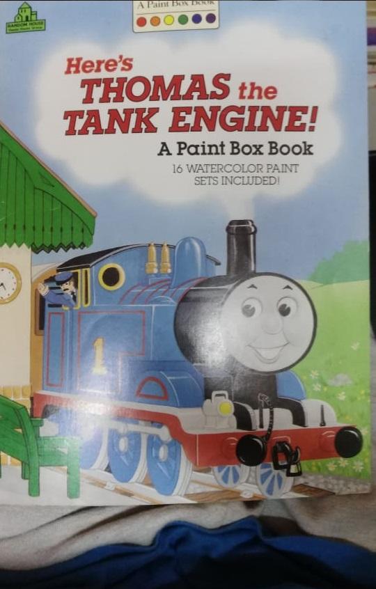 here thomas the tank engine a paint box book