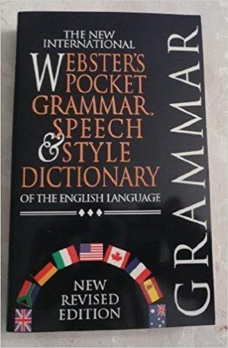 Webster's pocket grammer, speach and style dictionary