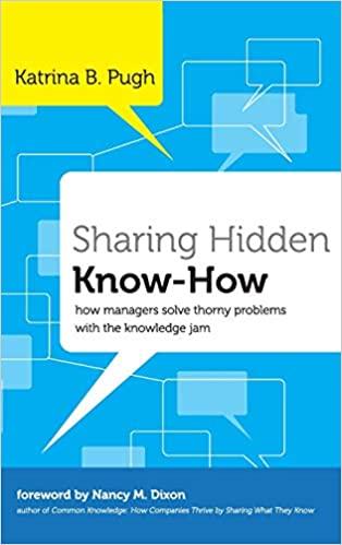 Sharing Hidden Know-How: How Managers Solve Thorny Problems With the Knowledge Jam (J-B US non-Franchise Leadership)