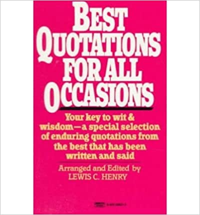 Best Quotations for All Occasions - (Mass-Market)-(Budget-Print)