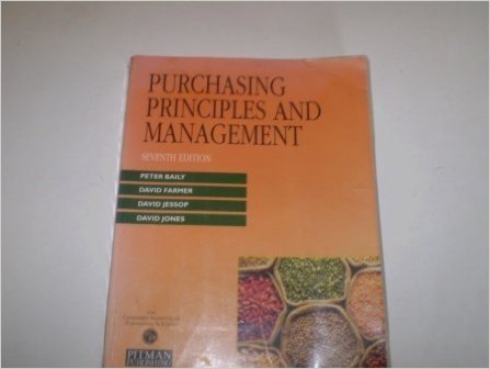 Purchasing Principles and Management