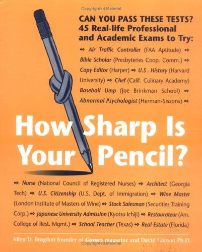 How sharp is your pencil?