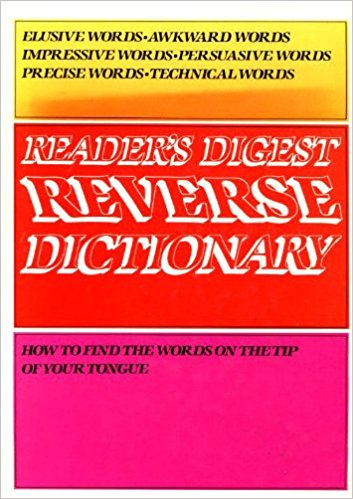 READER\'S DIGEST REVERSE DICTIONARY