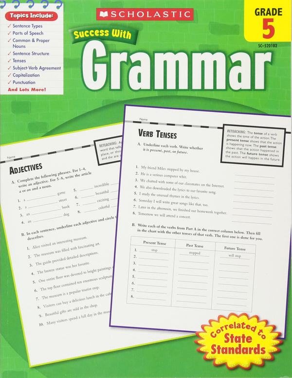 Scholastic Success with Grammar Grade 5 (PDF) (Print)