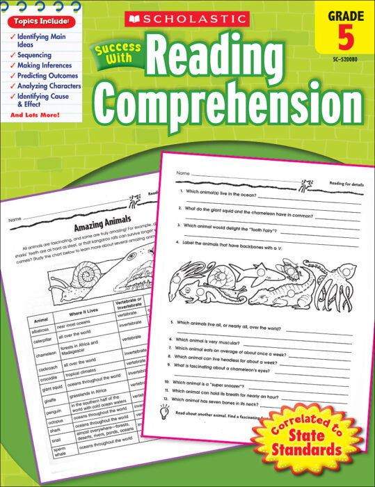Success with Reading Comprehension. Grade 5 (PDF) (Print)