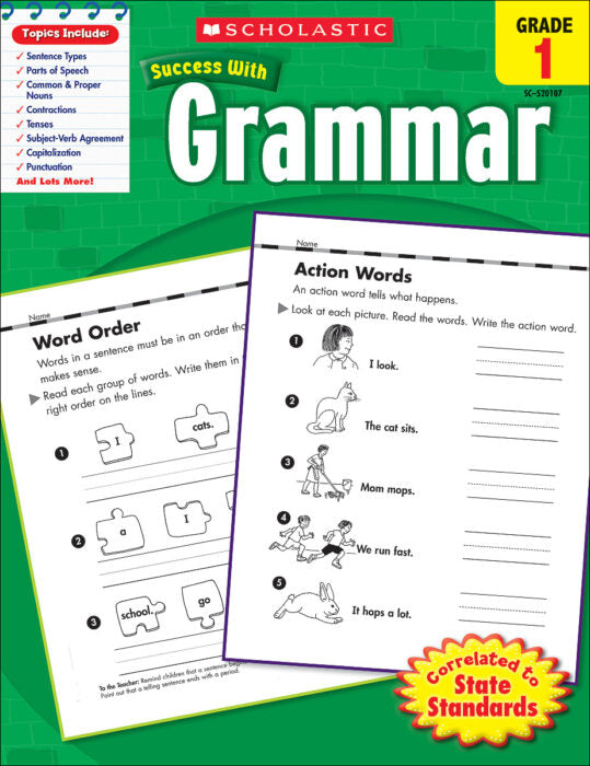 Success with Grammar. Grade 1 (PDF) (Print)
