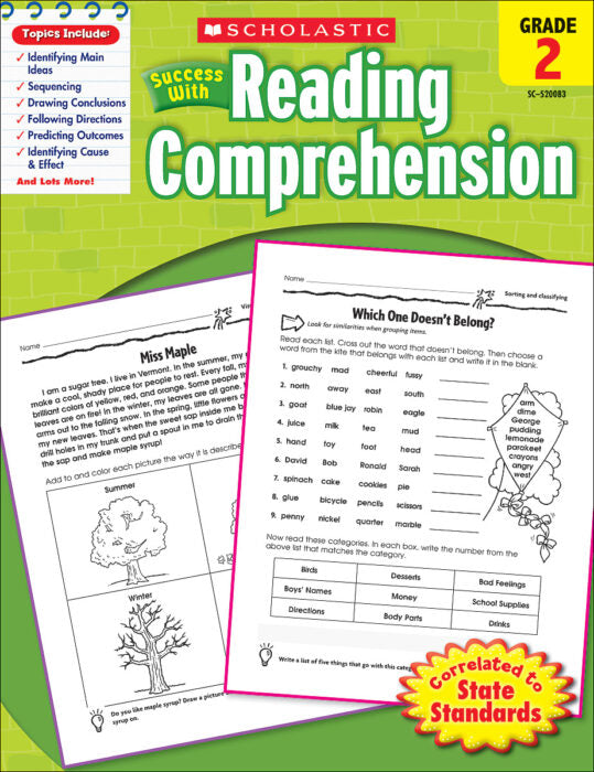 Success with Reading Comprehension. Grade 2 (PDF) (Print)