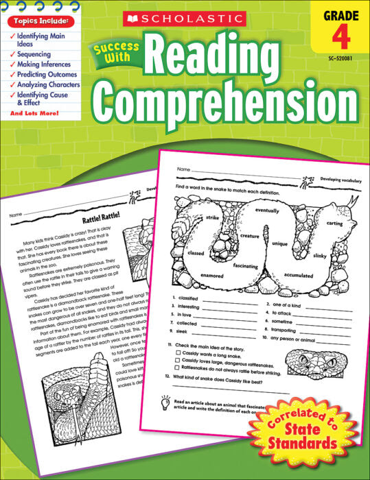 Success with Reading Comprehension. Grade 4 (PDF) (Print)