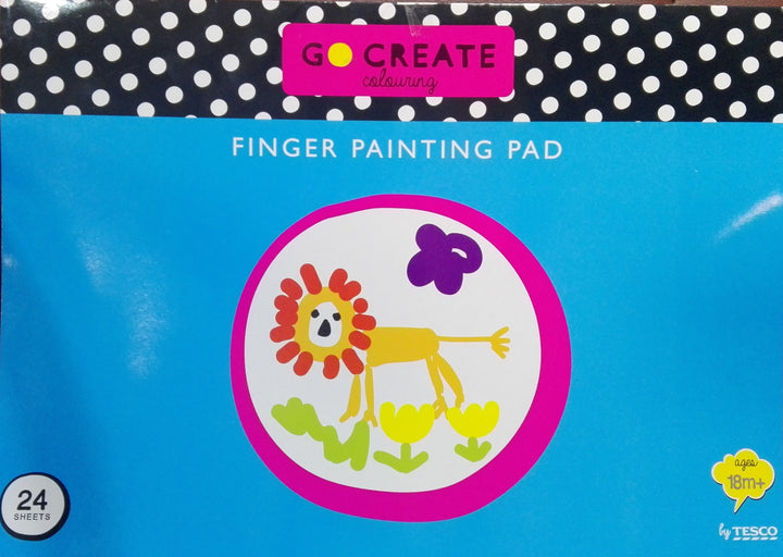 Go Create Colouring Finger Painting Pad 18+