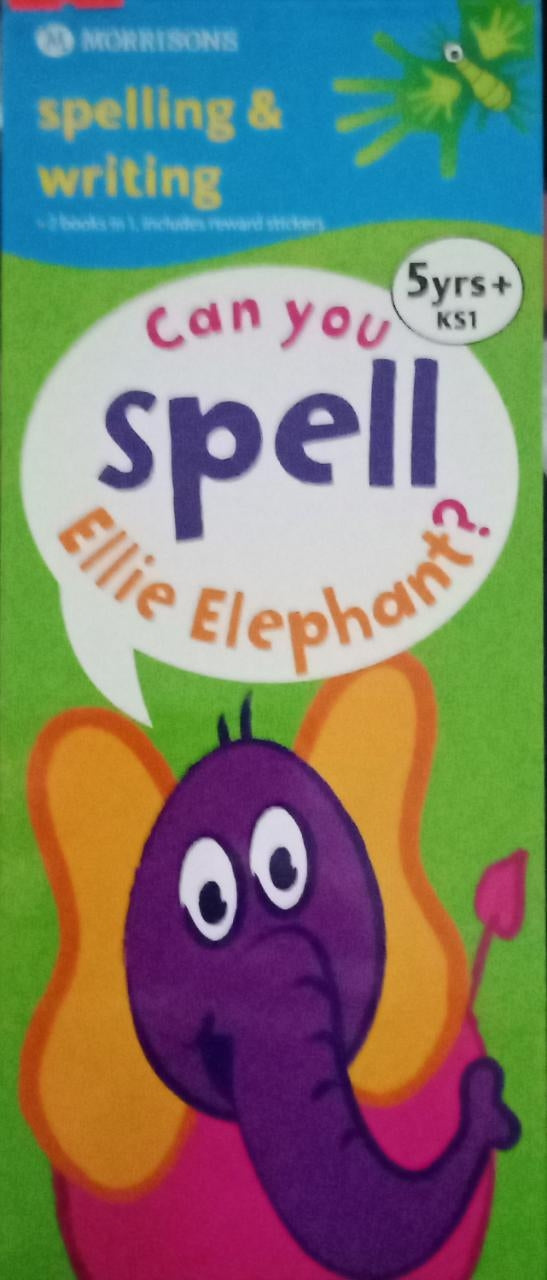 Writing & Spelling (2 books in one includes reward Stickers)